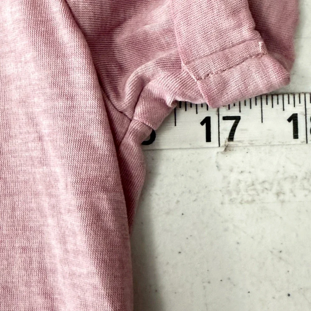 Hippie Rose Womens Small V Neck Cuffed Sleeve T Shirt Pale Iris Heathered - Picture 9 of 11